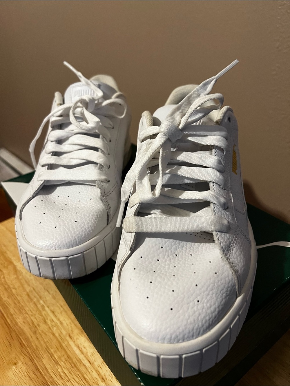 Puma White Women's Athletic Platform Sneakers